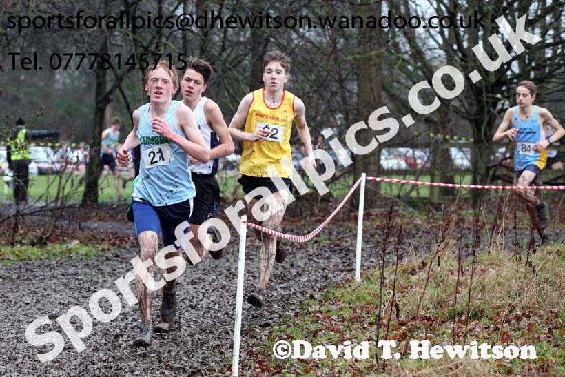 Intermediate boys Northern Inter Counties Schools Cross Country, Stockton. Photo: David T. Hewitson/Sports for All Pics